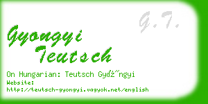 gyongyi teutsch business card